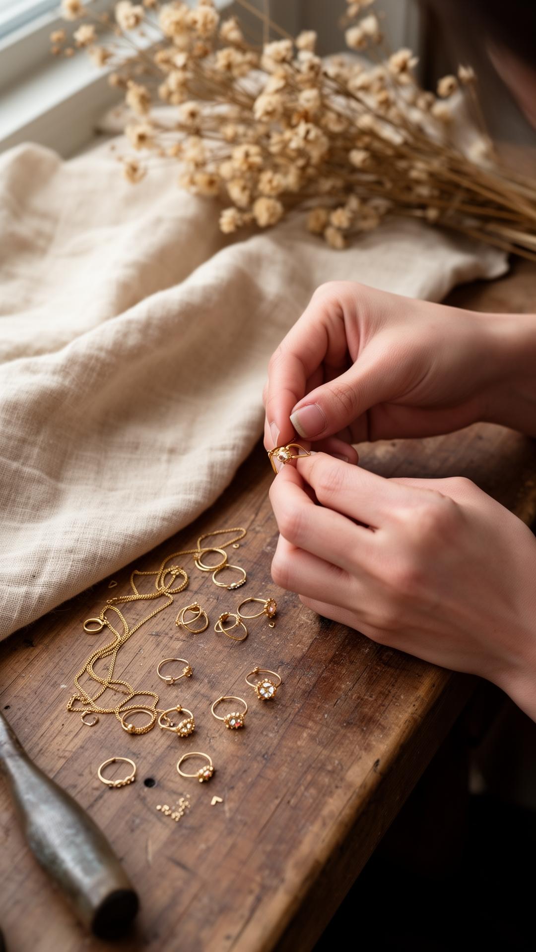 Création de bijoux à la main